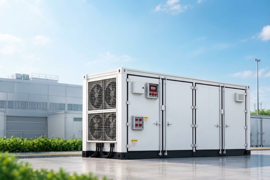 Containerized ESS installed on site